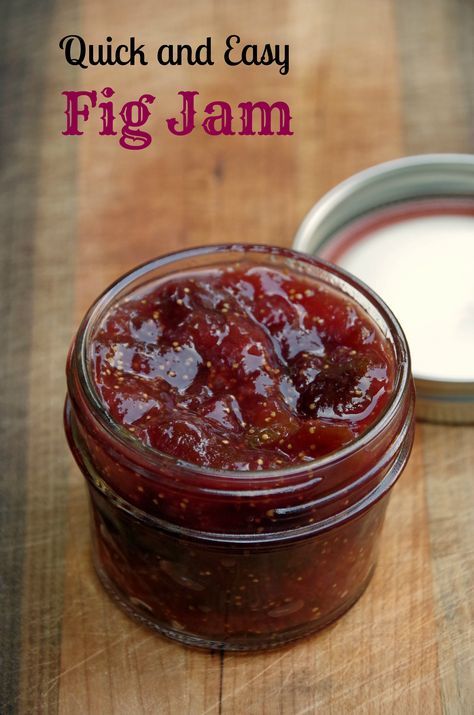 Homemade Fig Jam, Easy Jam Recipe, Fig Jam Recipe, Easy Jam, Canning Jams, Jam Recipes Homemade, Canning Jam, Fig Recipes, Jam And Jelly