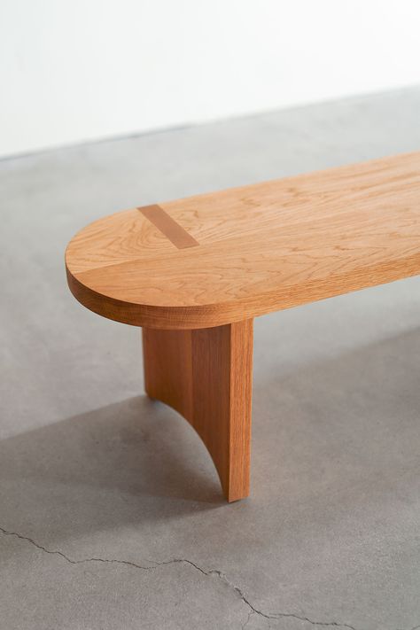 Minimalist Wooden Furniture, Dining Table Benches, Japanese Joinery Furniture, Bench Wood Design, Japanese Bench, Plywood Bench, Minimalist Bench, Ash Wood Furniture, Wood Bench Design