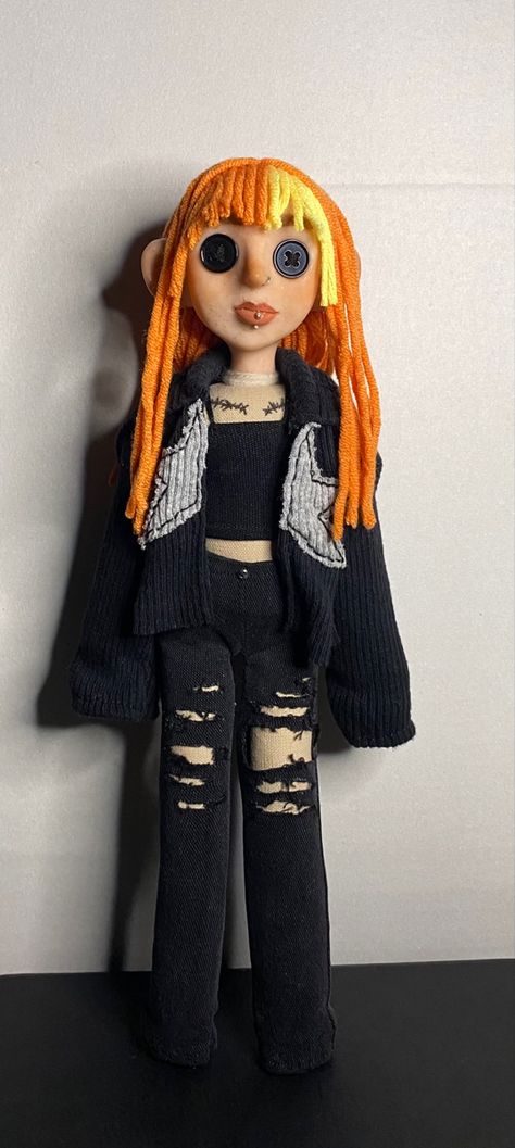 Coraline Dolls Custom, Coraline Doll Clothes, Coraline Dolls Diy, Coraline Doll Diy, Diy Coraline Doll, Custom Coraline Doll, Caroline Doll, Coraline Dolls, Coraline Costume