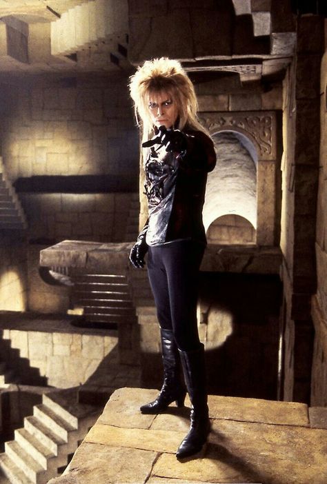 Jareth The Goblin King "I Move The Stars For No One" Angela Bowie, Duncan Jones, David Bowie Labyrinth, Bowie Labyrinth, Labyrinth 1986, Labyrinth Movie, Space Oddity, Goblin King, We Will Rock You