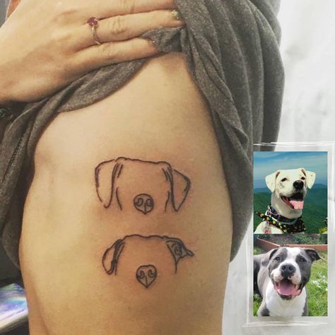 Ear Drawings, Nose Outline, Dog Ear Tattoo, Nose Tattoo, Pet Tattoos, Small Dog Tattoos, Dog Memorial Tattoos, Face Outline, Pet Artist