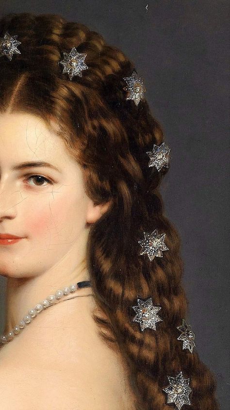 Elizabeth Of Austria, Empress Of Austria, Empress Elisabeth Of Austria, Elisabeth Of Austria, Empress Sissi, Franz Xaver Winterhalter, Empress Elisabeth, Ancient Beauty, Historical Art