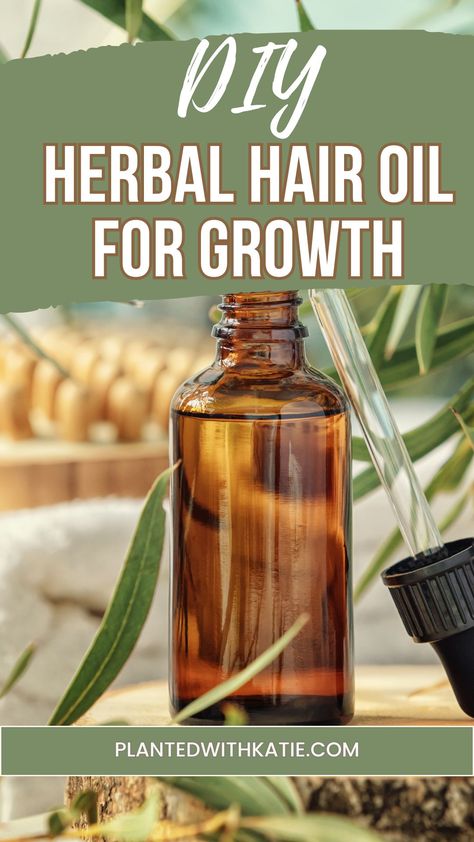 Using Herbal Hair Growth Oil can make your hair healthier, shinier, and stronger. So let's make our own herbal hair growth oil and learn how each ingredient can support your hair health. #hairgrowth #naturalhairgrowth #herbaloil #oilforhairgrowth Organic Hair Growth Recipes, Natural Remedy For Hair Growth, Hair Growth Spells, Hair Growth Ingredients, Hair Growth Tonic Homemade, Hair Growth Mask Diy, Hair Grow Oil, Homemade Hair Oil, Hair Growth Oil Recipe