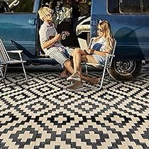 Campsite Decorating, Beach Trailer, Rv Patio, Straw Rug, Camping Rug, Trailer Camping, Rv Road Trip, Expedition Truck, Picnic Beach