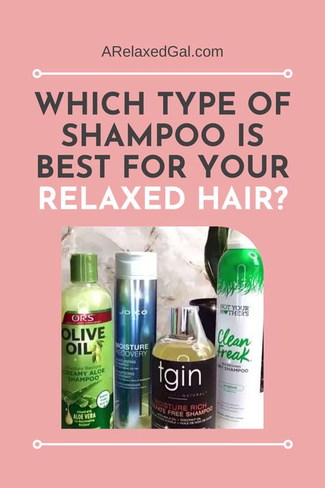 With so many different types of shampoos to choose from it can be hard to make sure you're finding the right one for your relaxed hair. Here is some info on moisturizing and clarifying shampoos to help make that decision-making easier. Relaxed Hair Regimen, Relaxed Hair Growth, Chelating Shampoo, Relaxed Hair Journey, Healthy Relaxed Hair, Relaxed Hair Care, Hair Growth Foods, Shampoo Reviews, Good Shampoo And Conditioner