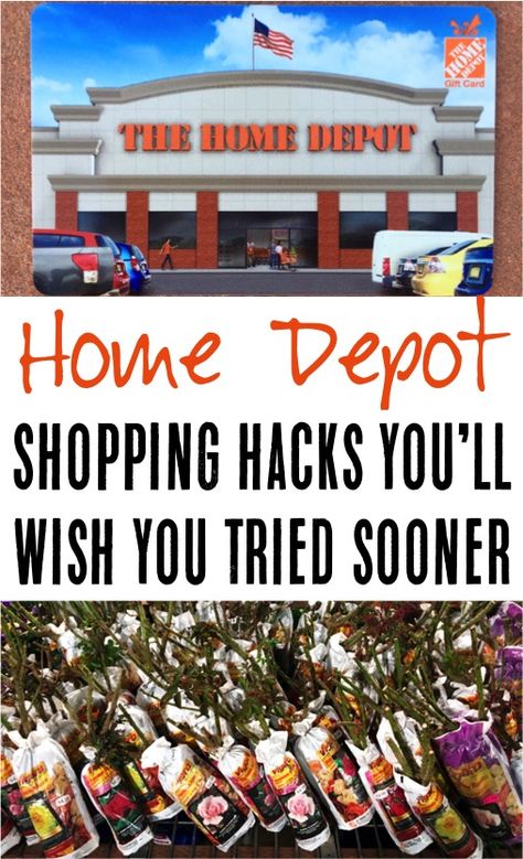 Home Depot Hacks! These brilliant money saving ideas for Home Depot are sure to make your next home renovation beautiful... and on a budget! Home Depot Hacks, Home Depot Gift Card, Diy Home Renovations, Home Depot Coupons, Money Saving Ideas, Saving Hacks, Budget Friendly Travel, Store Hacks, Ethnic Home Decor