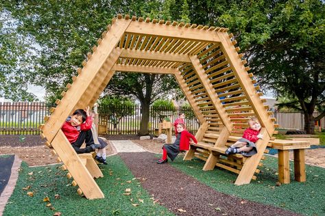 Playground Design Rubber Mulch Playground, Natural Play Area, School Playground Design, School Playground Equipment, Rubber Mulch, Playground Flooring, Natural Play, Outdoor Play Areas, Outdoor Play Area