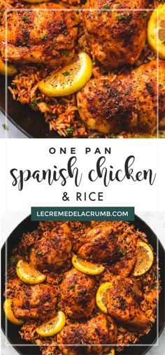 Spanish Chicken Recipes, Spanish Chicken And Rice, Spanish Chicken, Rice Recipes For Dinner, Meal Prep Plans, Easy One Pot Meals, Chicken And Rice, 30 Minute Meals, One Pan