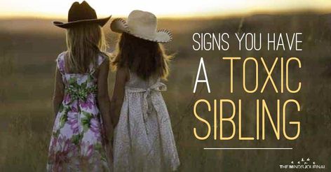 Signs You Have A Toxic Sibling Toxic Family Members, The Minds Journal, Minds Journal, Different Careers, Sibling Relationships, Toxic Family, Sibling Rivalry, Mindfulness Journal, Lap Dogs