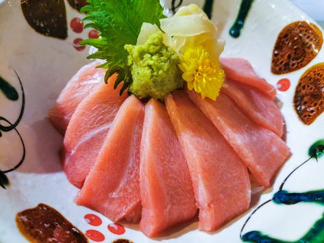 [I Ate] Otoro: Fatty Tuna Sashimi #food #foods Fatty Tuna, Tuna Sashimi, Cream Photos, Ice Cream Photos, Dessert Pictures, Dinner Wedding, Gluten Free Cooking, Kitchen Inspo, Beautiful Dishes