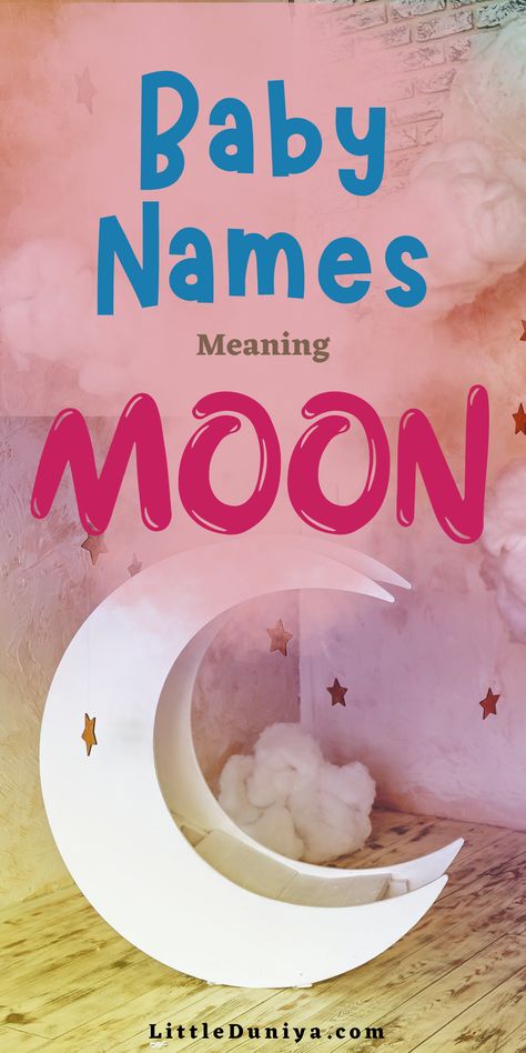 Baby Names That Mean Moon - "The moon, a celestial entity, embodies notions of serenity, beauty, timeless existence, and perpetual continuity. Its ever-changing phases serve as a natural timekeeper. If you're captivated by the luminous allure of this revered presence and aspire to bestow one of its many monikers upon your child, explore our compilation of baby names that carry the essence of the moon." Moon Names For Boys, Celestial Boy Names, Names Meaning Moon, Celestial Entity, Moon Phases Names, Celestial Names, Names That Mean Moon, Celestial Baby Names, Rustic Boy Names