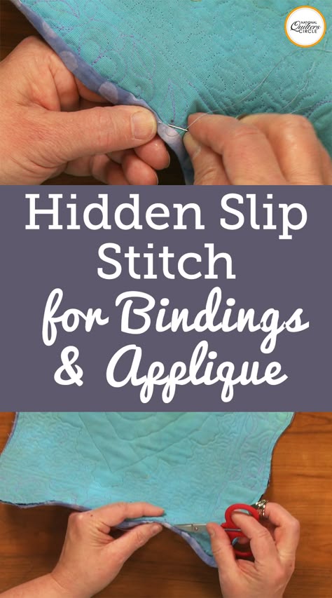 Binding Stitch Quilt, How To Hand Sew Quilt Binding, Sewing Quilt Binding By Hand, Hand Sew Binding On Quilt, Hand Stitching Binding On Quilt, How To Hand Sew Binding On A Quilt, Hand Stitch Binding On Quilt, Hidden Stitch Hand Sewing Video, Hand Stitched Quilt Binding