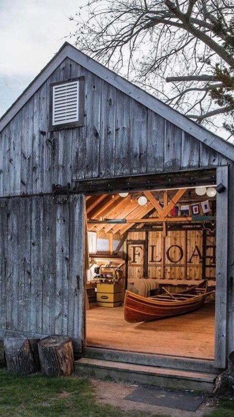 Boat Workshop, Artist Homes, Futuristic Houses, Extra Garage, Life Plans, Mini Barn, Boat Shed, Custom Sheds, Barn Siding