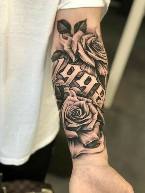 Rose Tattoos For Men, Date Tattoos, Snakebites, Forarm Tattoos, Forearm Sleeve Tattoos, Cool Forearm Tattoos, Inspiration Tattoos, Full Sleeve Tattoos, Arm Sleeve Tattoos