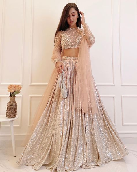 pastel wedding lehenga Pastel, Glitter Lehenga, Sabyasachi Lehenga Bridal, Pearl Border, Sequin Lehenga, Baju Kahwin, Satin Lehenga, Sabyasachi Bridal, Lehenga Choli Designs