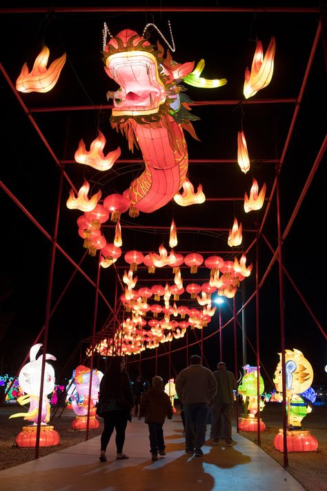 Chinese Lantern Festival, Dragon Light, Mall Decor, China Lights, Chinese Festival, Lantern Ideas, Chinese New Year Decorations, Dragon Party, North Las Vegas