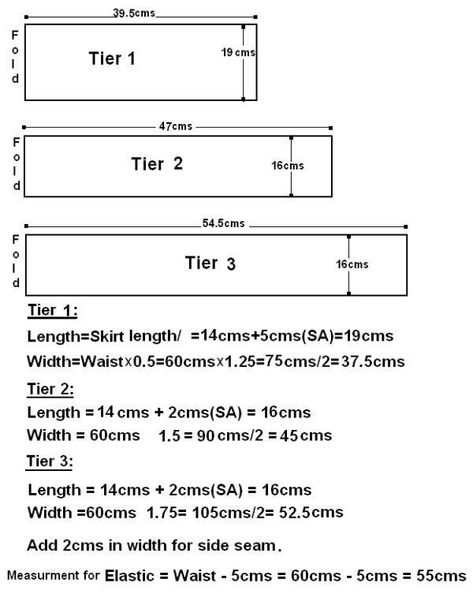 Three Tiered Skirt Pattern, Tiered Skirt Pattern Tutorials, Sew A Tiered Skirt, How To Sew Tiered Skirt, Free Tiered Skirt Pattern, 3 Tier Dress Pattern, Tired Skirt Sewing Pattern, Tired Dress Pattern, 3 Tier Skirt Pattern