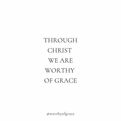 Worthy of Grace Ministries on Instagram: "Here at Worthy of Grace Ministries we sometimes get asked about our name. “But aren’t we not worthy of grace because of sin? Isn’t that the reason Christ had to die for us?” Our answer is yes! We aren’t worthy of grace on our own. But through Christ we are made worthy! Worthy enough to die for. Worthy enough to receive the love of God. Worthy enough to be given a chance to live forever with the Lord. Not because of who we are or anything we’ve done. B The Love Of God, Love Of God, Live Forever, Living Forever, Gods Love, The Lord, This Is Us, Tattoos, Quick Saves