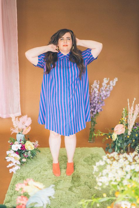 Large Belly Outfits, Aidy Bryant, Mum Style, Stylish Plus Size Clothing, Plus Size Style, Heart Clothes, Curve Fashion, Quirky Fashion, Body Confidence