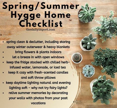 Hygge Spring, Hygge Lifestyle Inspiration, Spring Hygge, Hygge Summer, Herb Infused Water, Hygge Aesthetic, Home Checklist, Hygge Living, Interior Design Minimalist