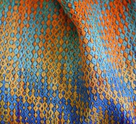 A blog about weaving, dyeing, knitting, spinning, sewing, and the related fiber arts. Painted Warp, Handwoven Scarves, Weaving Inspiration, Towel Weaving, Weaving Ideas, Swedish Weaving, Handwoven Scarf, Handwoven Fabric, Weaving Textiles