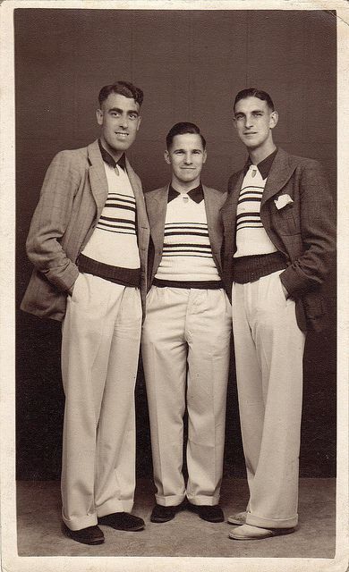 1930s men's sportswear Suits And Ties, 1930s Men, 1920s Mens Fashion, 1920s Men, 1930's Fashion, Americana Vintage, Fall Fashion Skirts, Boat Shirts, Vintage Man