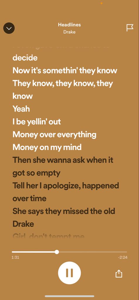 Money Over Everything, Old Drake, Money On My Mind, My Money, On My Mind, Tell Her, My Mind, Old Things, Mindfulness