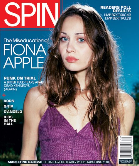 February 2000: Fiona Apple Epic Magazine, Natalie Off Duty, Magazine Front Cover, Spin Magazine, Indie Magazine, Media Magazine, Indie Scene, Dead Kennedys, Fiona Apple