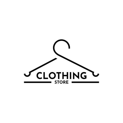 Clothing Store Logo Design, Clothing Store Logo, Store Logo Design, Logo Aesthetic, Store Logo, Clothing Logo, Clothing Store, Vector Illustration, Logo Design