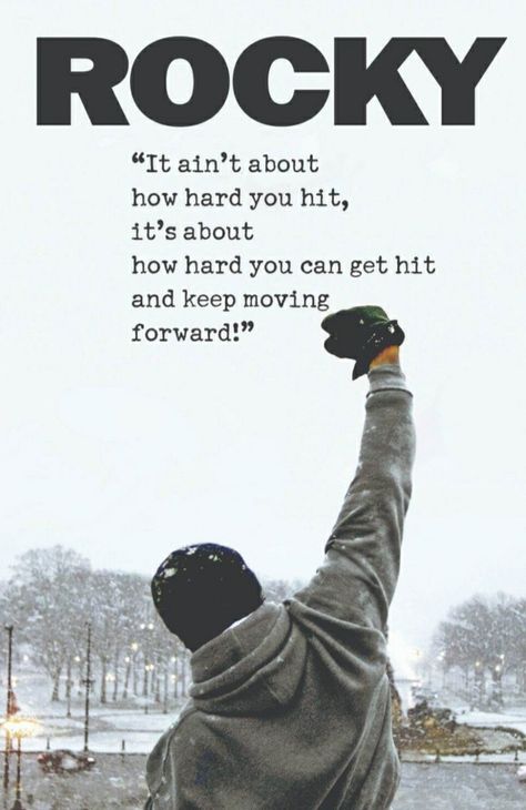 Sylvester Stallone Quotes, Rocky Balboa Poster, Rocky Quotes, Creed Quotes, Rocky Balboa Quotes, Boxing Posters, Motivational Movie Quotes, Boxing Quotes, Man Up Quotes