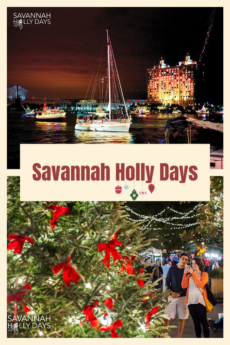 Sleigh bells ring. Are you listening? In Savannah, snow is nonexistent. A beautiful sight you're sure to find in this coastal wonderland. The highly-anticipated holiday season has arrived! Our city is famous for its history, beauty, tours and dining. However, these holiday activities make the season brighter. Christmas In Savannah Ga, Savannah Holly, Christmas Kitchens, Christmas Vacation Destinations, Sleigh Bells Ring, Georgia Peaches, Visit Savannah, Family Vacation Spots, Christmas Destinations