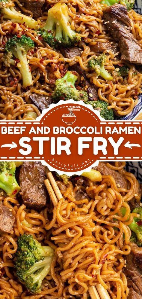 Beef and Broccoli Ramen Stir Fry, dinner ideas, beef recipes Beef And Brocolli Ramen Stir Fry Recipes, Essen, Beef Tips Oven, Broccoli Ramen Stir Fry, No Peek Beef, Beef And Broccoli Ramen, Broccoli Ramen, No Peek Beef Tips, No Peek