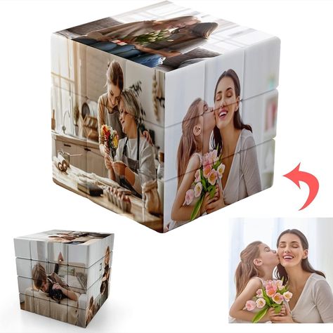 You can customize the same photo on the Cube or you can customize different photos, so you can have a personalized cube. It is suitable for your son, daughter, girlfriend, boyfriend, father, grandfather, etc. on Thanksgiving, Christmas, birthday, party, graduation ceremony, anniversary, etc. Brand : Buaodam Number of pieces : 1 Item dimensions : L x W x H 5.6 x 5.6 x 2.5 Centimetres Theme : Holidays, Christmas, Number Material : Plastic Photo Cube, Puzzle Photo, Photo Cubes, Personalised Gifts For Friends, Creative Diy Gifts, Family Images, Cube Puzzle, Picture Puzzles, Rubik's Cube