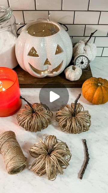 Alicia Kim on Instagram: "Here’s super fun easy diy fall craft for this weekend! These are a little addicting once you start! What do you think?

Comment link and I’ll send you the link for the string I used!

#easyfallcrafts #fallcrafts #easyfalldiy #falldiy #falldecor #falldecorations #fallcraft" Toilet Paper Fall Crafts, Pumpkin Out Of Toilet Paper Roll, Toilet Roll Pumpkins, Thanksgiving Crafts Toilet Paper Rolls, Toilet Paper Roll Pumpkins, Jute Pumpkins, Pumpkin Toilet Paper Roll, Easy Diy Fall Crafts, Fall Outdoors