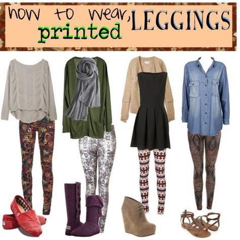 How to wear printed leggings – CELEBRITY LEGGINGS Patterned Leggings Outfits, Printed Leggings Outfit, Lularoe Outfits Leggings, Leggings Outfit Winter, Leggings And Heels, Printed Tights, Patterned Leggings, Lularoe Styling, Lula Roe Outfits