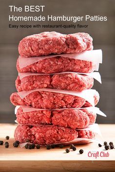 Homemade Patties Hamburgers, Hamburger Homemade Patties, Juicy Homemade Hamburgers, Homemade Burgers Patties Easy, Patty Burger Recipe Beef, Ground Beef Burger Patties, Homemade Hamburger Patties Recipe, Burger Patty Recipe Beef Easy, Homemade Beef Patties