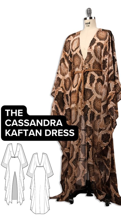 Embrace the beauty of the Cassandra Kaftan Dress with our detailed tutorial. Perfect for summer fashion and modern elegance. Summer fashion, Modern elegance, Sewing enthusiasts, Fashion lovers, Aspiring fashionistas, DIY fashion projects, Dress tutorial, Sew the dream, Stunning summer fashion, Breathtaking design, Expert guide, Fashion tutorial, Dress creation, Fashion project Kimono Kaftan Pattern, Sewing Tutorials Clothes Dress, One Shoulder Kaftan Dress Pattern, Diy Kaftan Dress Pattern, Caftan Pattern Free, Kaftan Pattern Caftan Dress Style, Kaftans Dresses Modern, Kaftan Dress Modern Pattern, Sewing Kaftan