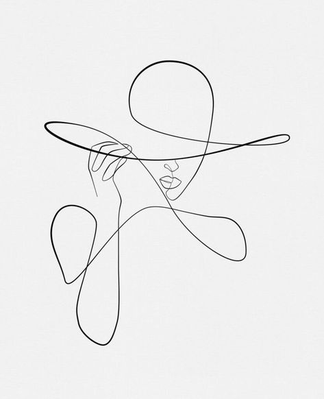 Art Abstrait Ligne, A Line Drawing, 달력 디자인, Minimalist Drawing, Abstract Face Art, Line Art Design, Outline Art, Fashion Wall Art, Abstract Line Art