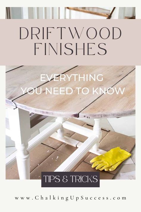 How to create a faux driftwood finish with paint & wax Beachy Painted Furniture, Beachy Furniture Makeovers, Coastal Painted Furniture Ideas, Driftwood Painting Technique, Beach Furniture Ideas, Coastal Furniture Makeover, Driftwood Finish Diy, Driftwood Furniture Finish, Upcycled Headboard