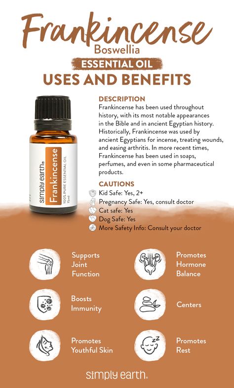 Recipes and Uses for Frankincense Essential Oil - Simply Earth Blog Frankincense Essential Oil Benefits, Frankincense Essential Oil Uses, Simply Earth, Diy Essential Oil Recipes, Essential Oils For Pain, Essential Oils Herbs, Essential Oils Health, Essential Oil Blends Recipes, Essential Oils For Skin