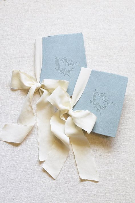 Letterpress Vow Booklets Antique Blue and White Wedding Vow | Etsy Best Engagement Gifts, Taupe Wedding, Vow Booklet, Wedding Vow Books, Vow Books, Beige Wedding, Eclectic Wedding, Wedding Vow, Vow Book