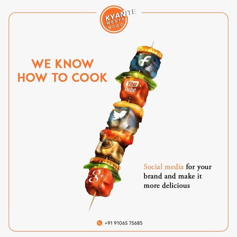 We know how to cook Social Media for your brand & make it more delicious . . . Contact us now for Business Specific Branding Solution Call Now - 9106575685 info@kyanitemedia.in . . . #digitalmarketingagency #digitalmarketing #socialmediamarketing #marketing #digitalmarketingtips #seo #socialmedia #contentmarketing #onlinemarketing #marketingdigital #marketingstrategy #branding #digitalmarketingservices #marketingtips #content #onlinemarketing #marketingconsultant #kyanite #kyanitemedia Creative Marketing Campaign Social Media, Funny Marketing Ideas, Social Media Ads Advertising, Digital Marketing Design Social Media, Social Media Marketing Posts Ideas, Creative Advertising Design Social Media, Creative Marketing Ads, Creative Digital Marketing Ads, Social Media Marketing Creative Ads