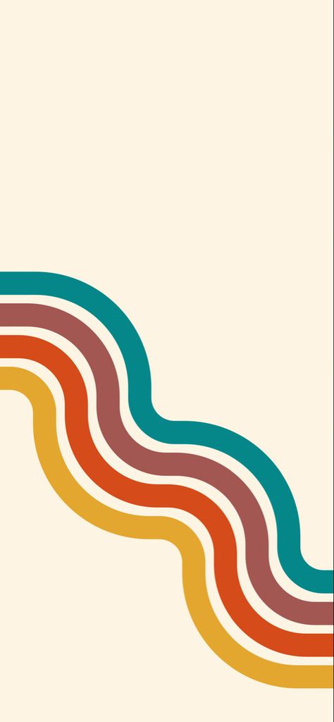 Retro Design Retro Mountain Aesthetic, Retro Stripes Pattern, Retro Phone Theme, Muted Color Aesthetic, 70s Wall Paint, Simple Retro Wallpaper, Retro Homescreen, Colorful Retro Aesthetic, Widget Orange