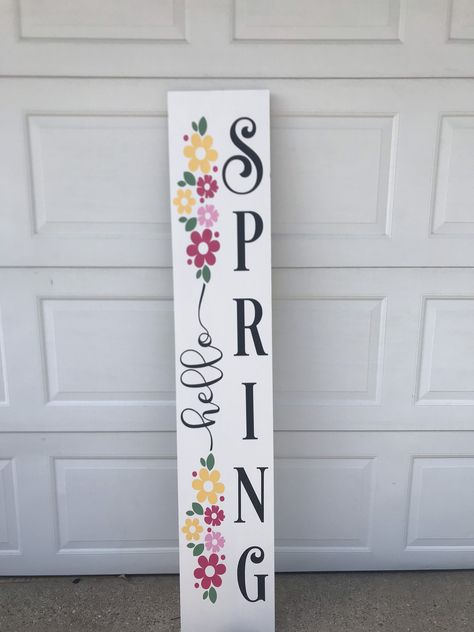 Excited to share this item from my #etsy shop: Spring Front Porch Sign, Summer Front Porch Sign, Double Sided Porch Sign Summer Signs Wooden, Porch Boards, Summer Porch Signs, Porch Leaners, Spring Front Porch, Spring Porch Decor, Summer Front Porches, Rustic Porch, Door Signs Diy