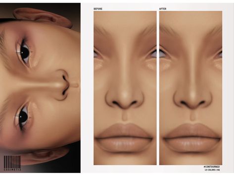 Nose Contour Sims 4, Nose Overlay Sims 4 Cc, Ts4 Contour Cc, Sims 4 Makeup Contour, Sims 4 Body Contour, Sims4 Contour, Nose Shadow Sims 4, Sims 4 Cc Makeup Nose Contour, Ts4 Contour