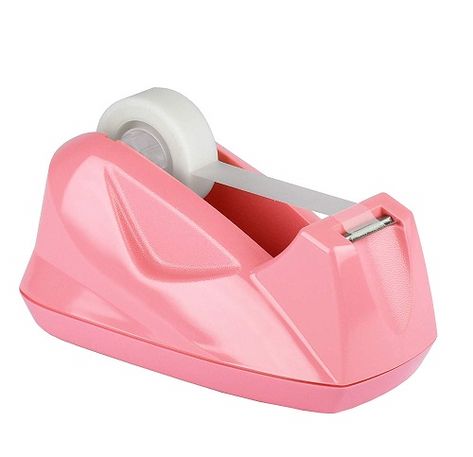 Acrimet Premium Pink Tape Dispenser Office Supplies Pink Desk Accessories, Pink Sticky Notes, Pink Office Supplies, Pink Office Decor, Glitter Business Cards, Slime Making, Pink Dorm, Leather Padfolio, Elegant Pens