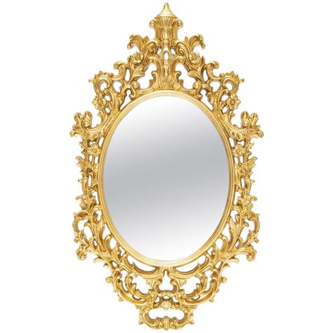 Mirror Salerne gold with high quality resin frame in gold finish and with oval mirror glass. Grass Tattoo, Gold Mirror Frame, Table Photo Frame, Collage Items, Snow White Mirror, Batman Book, Princess Frame, Princess Mirror, Villa Modern