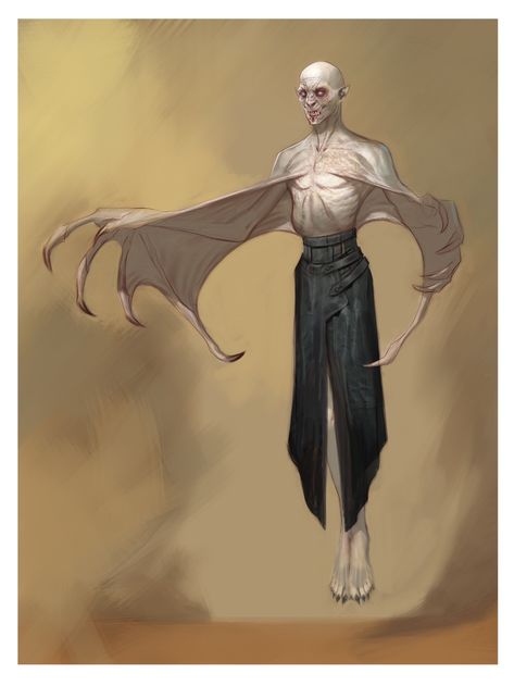 ArtStation - Vampire, Carlo Arellano Vampire Art, Monster Concept Art, Monster Design, Creature Concept, Monster Art, Creature Design, A Drawing, Horror Art, Creature Art