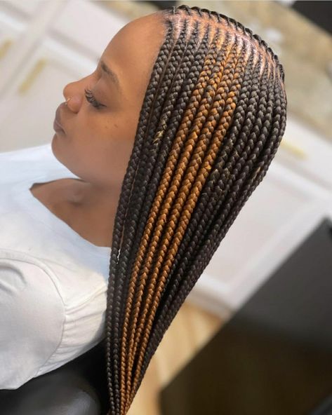 #tribalbraids #trendybraids #trend #beauty #cutebraids #hairtrend #melaninpoppin #melaninbeauty 2 Layered Braids, Braided Down Hairstyles Black Hair, Trible Braids Hairstyles, Trible Braids For Black Women, 3 Layer Braids, Layer Braids Black Hairstyles, Braided Down Hairstyles, Mixed Colored Braids, 3 Layer Feed In Braids