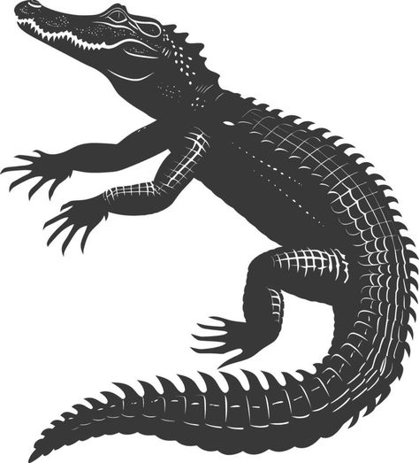 Alligator. Illustration of Cute Crocodile Character Cartoon Vector. Education card for kids learning animals. Generative AI Vector The Crocodile Icon, Alligator Line Drawing, Alligator Logo Design, Alligator Illustration, Crocodile Graphic Design, Crocodile Illustration Design, Vector Crocodile, Mask Fashion, Alligator